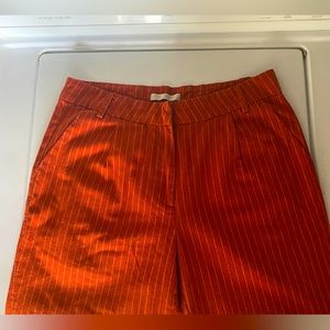Orange business pants